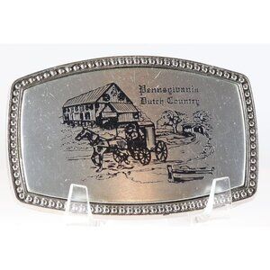 Belt Buckle Pennsylvania Dutch Country Alumaline 4108 BB-317